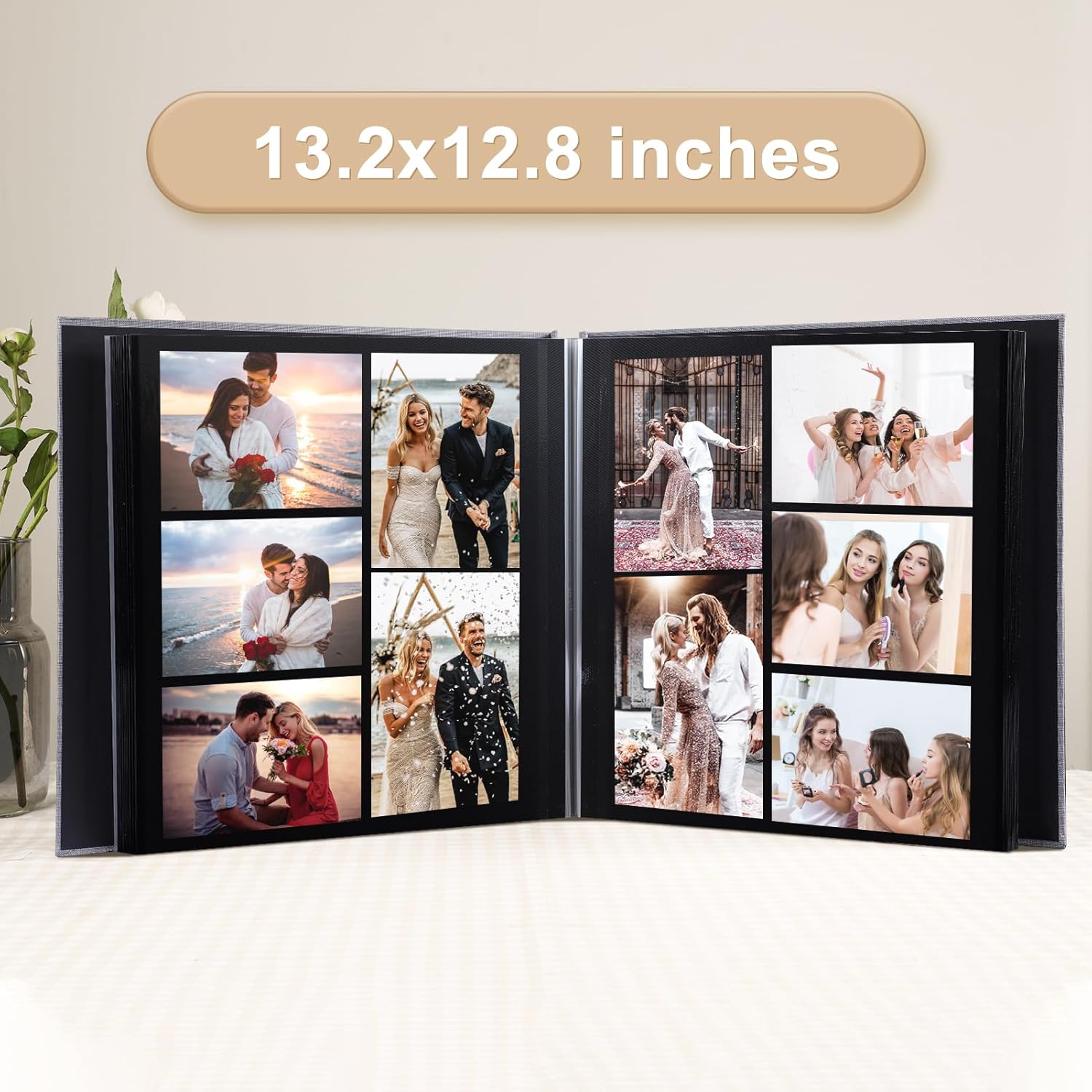 Self Adhesive Photo Album Black Pages 60 Page Scrapbook