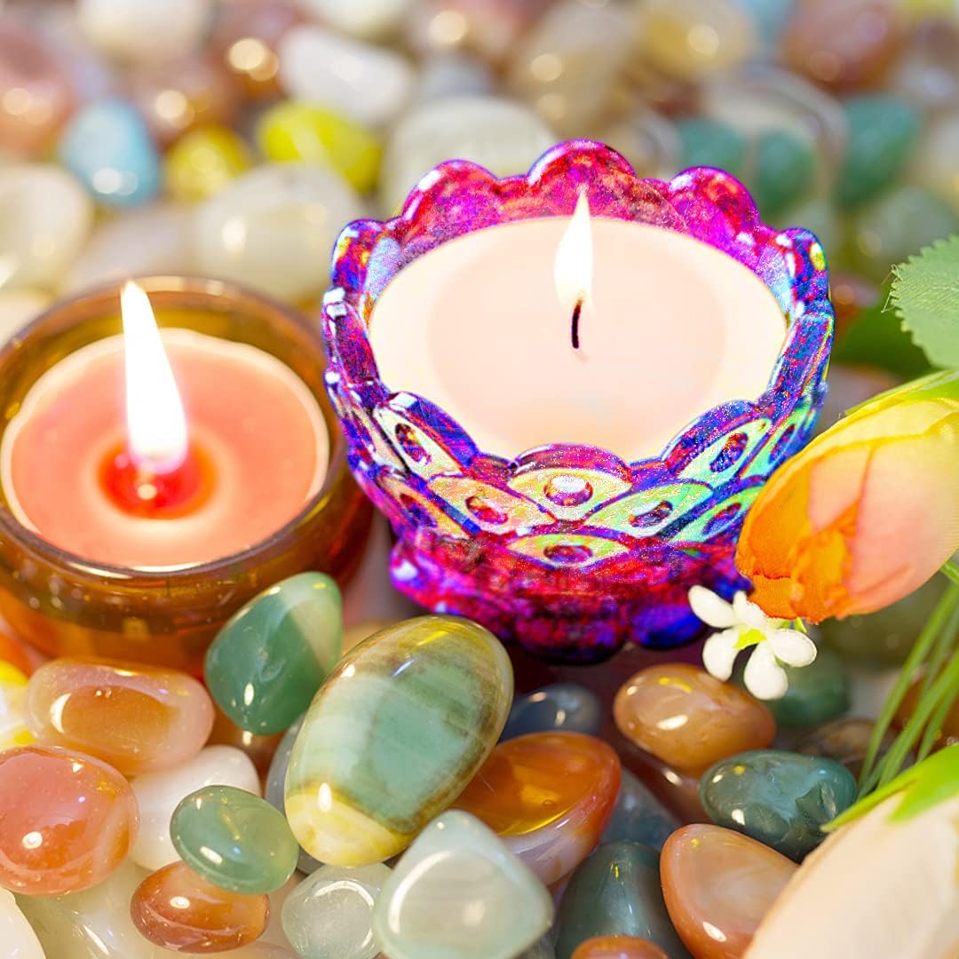 4PCS Resin Candle Holder Molds for DIY Jewelry Boxes