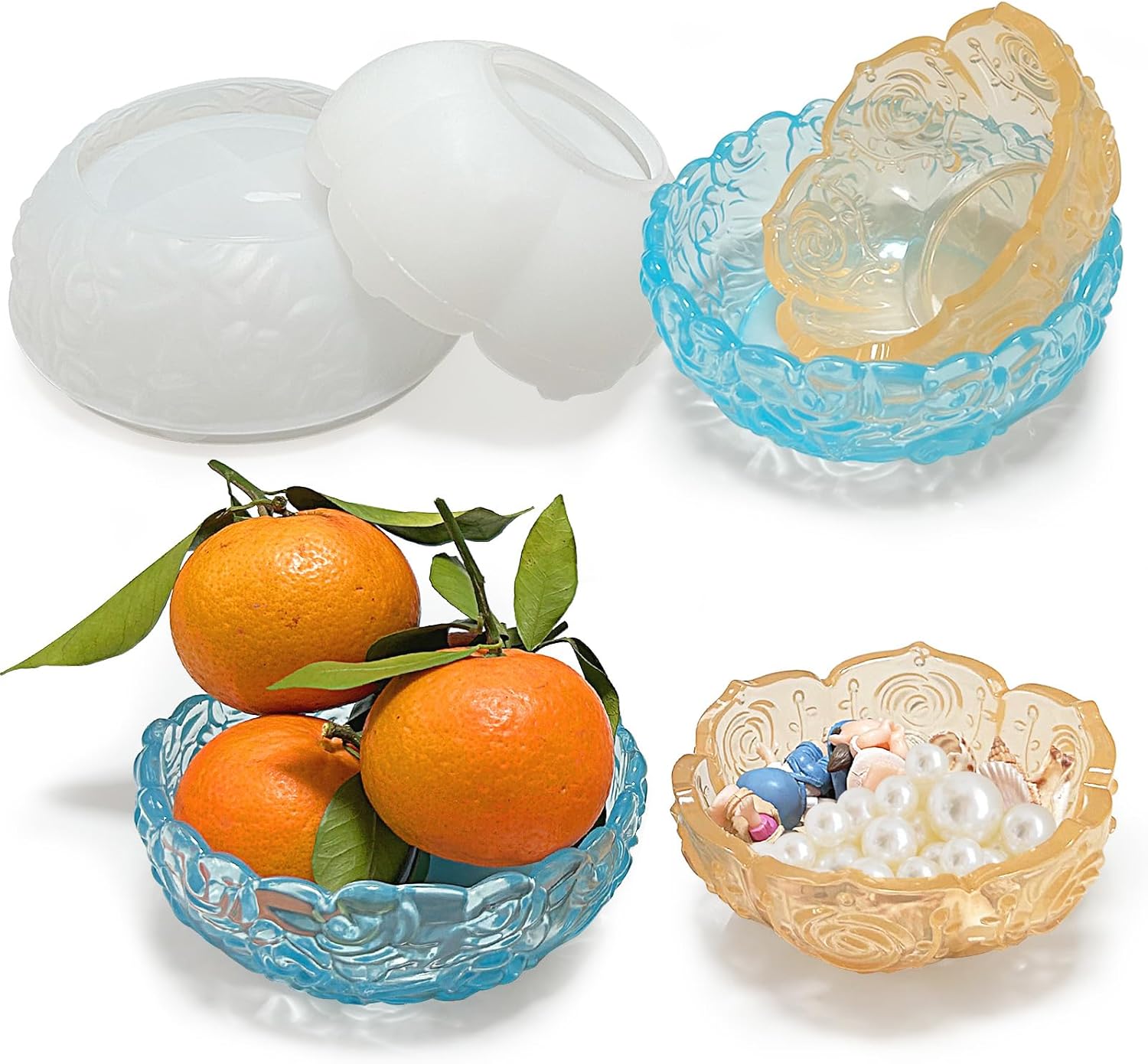 Flower Bowl Resin Molds for DIY Crafts