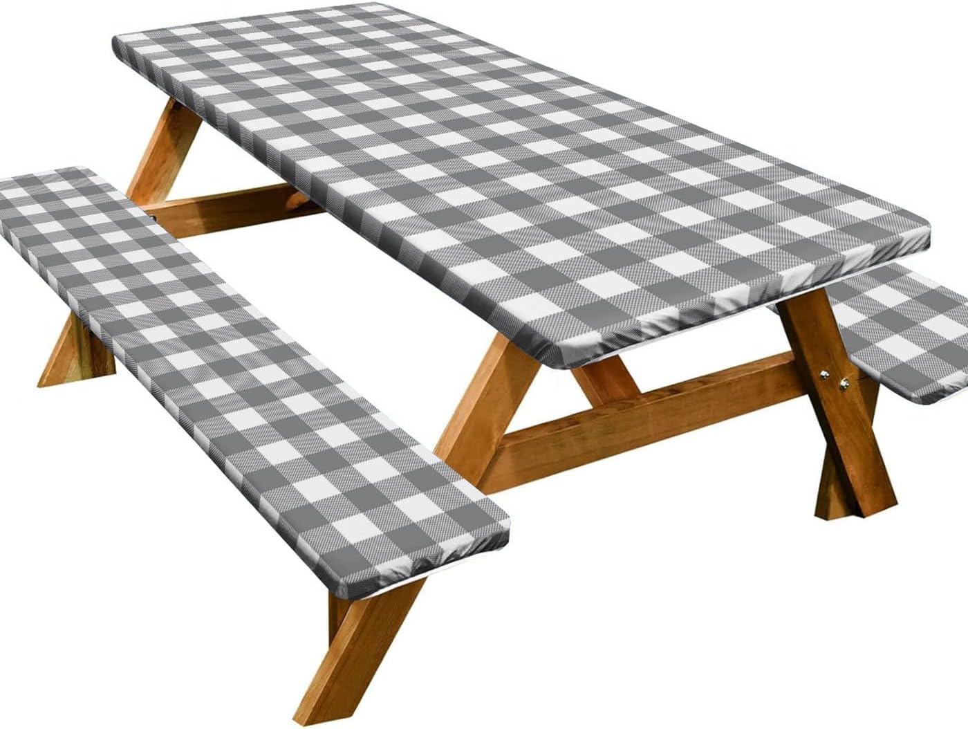 Irisbell 3PCS Picnic Table Cover Set with Bench Covers