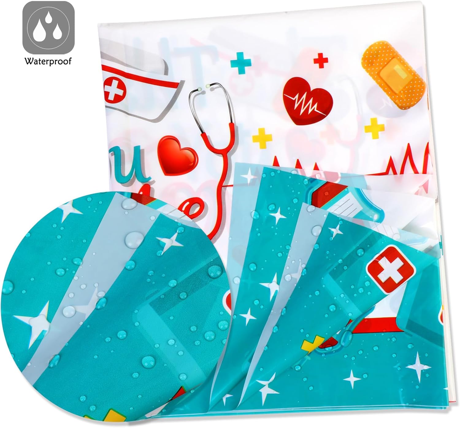 HOWAF 3pcs Nurse Appreciation Tablecloth Set