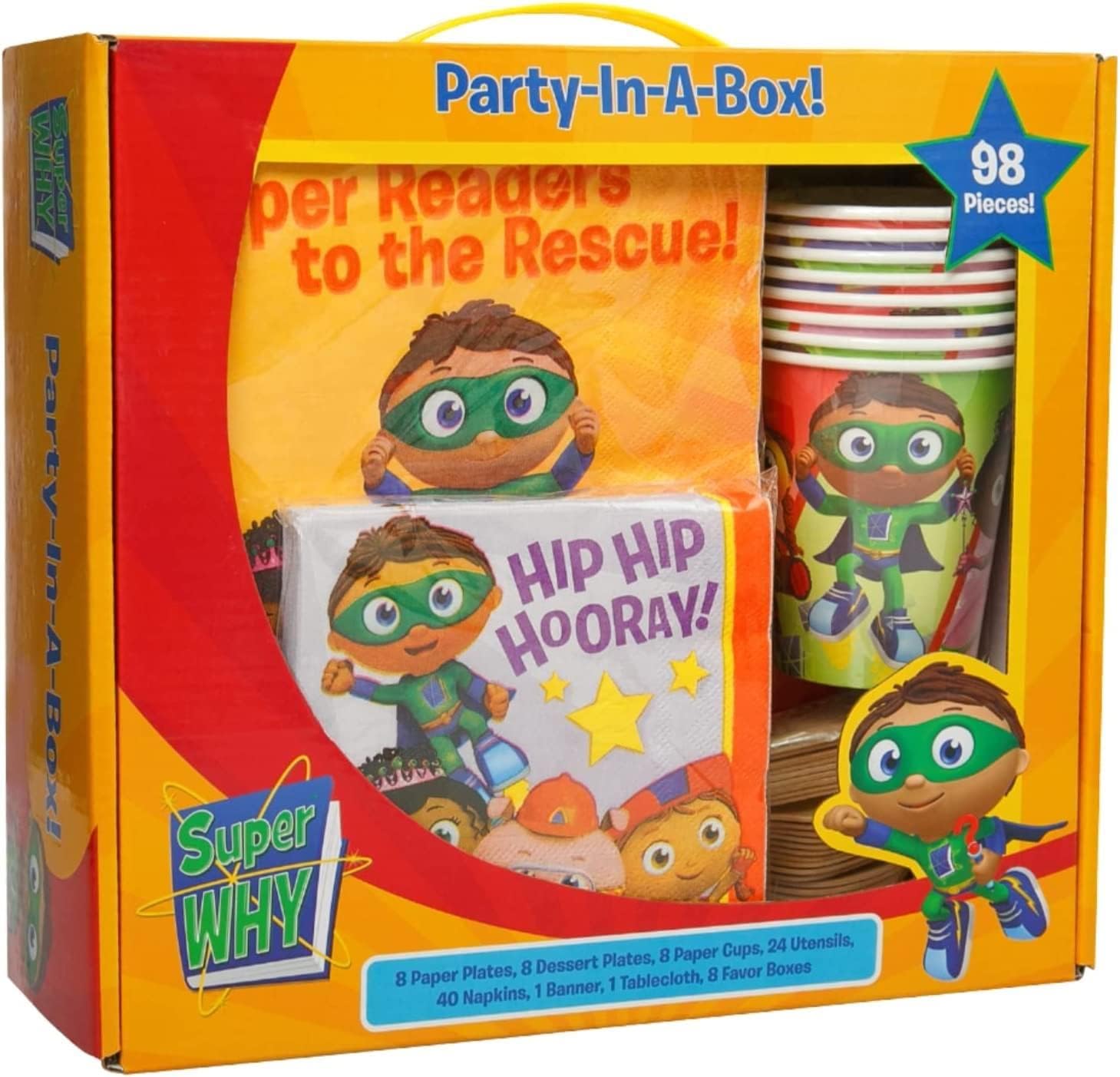 Super Why Party In A Box Complete Kit for Kids