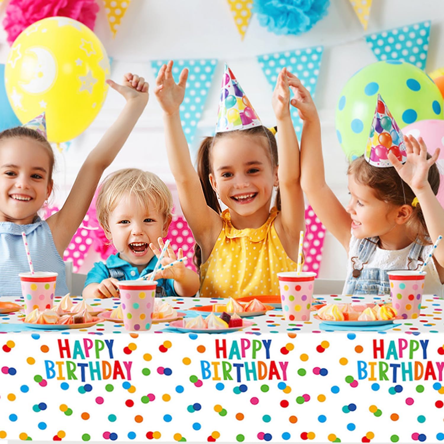 T-Antrix 3 Pack Happy Birthday Tablecloth
