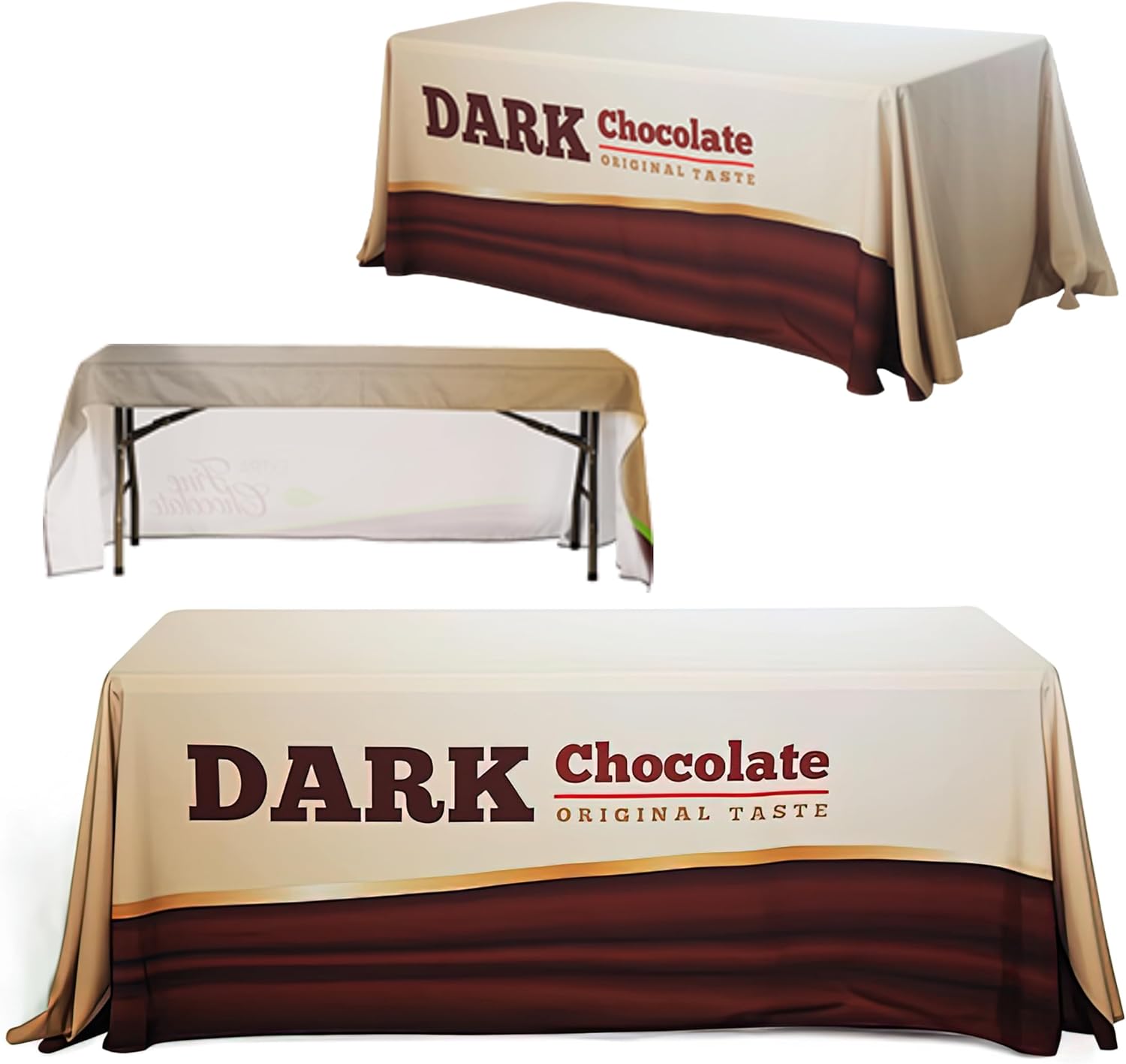 Custom 6ft Table Cloth with Business Logo Made in USA