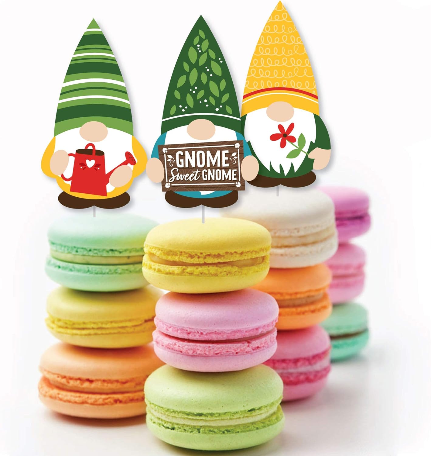 Big Dot of Happiness Garden Gnome Cut Outs - 24 Count DIY Party Supplies