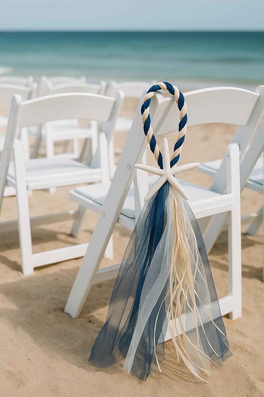 Boho Beach Wedding Aisle Runner Chair Hangers