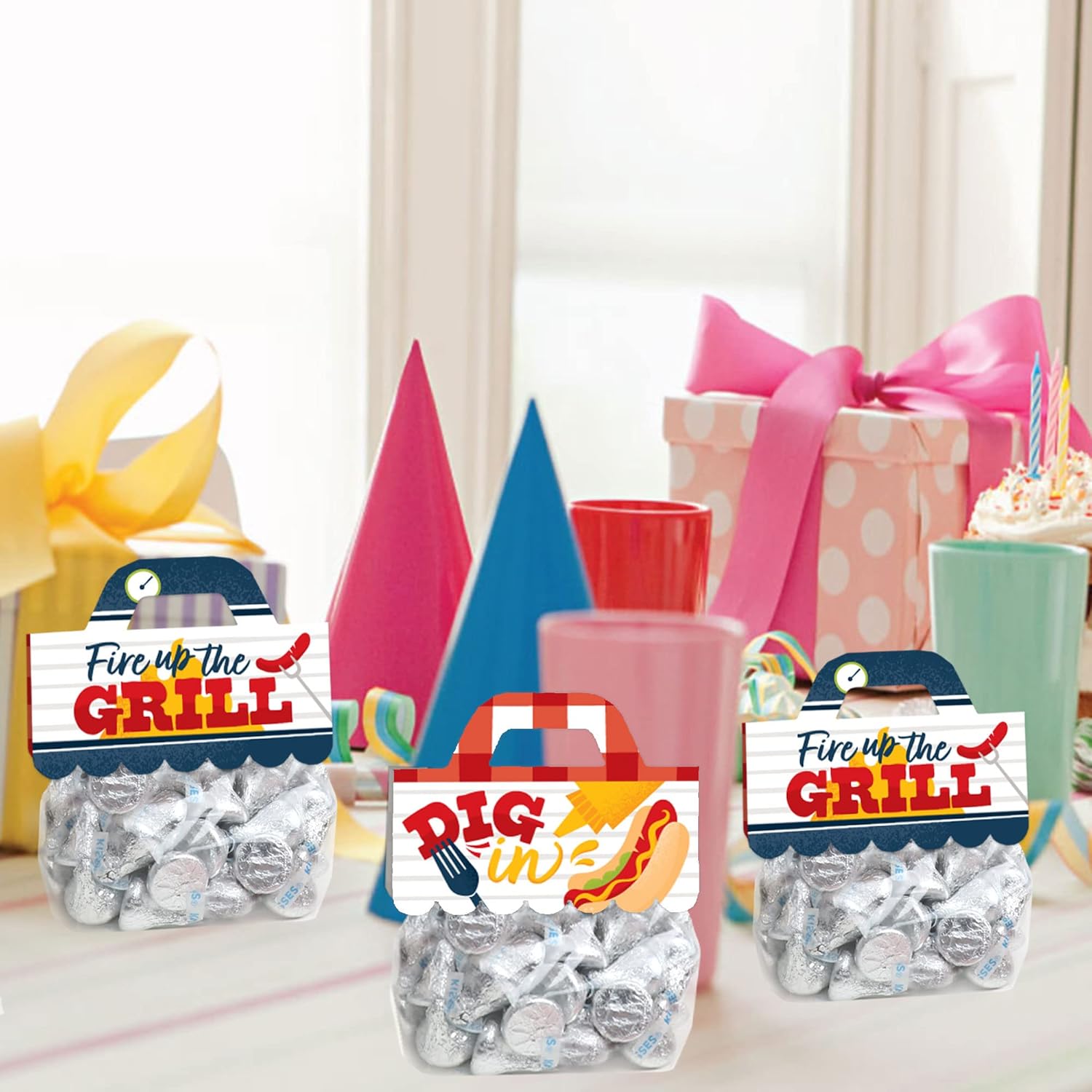Fire Up the Grill DIY Party Favor Bags Set of 24
