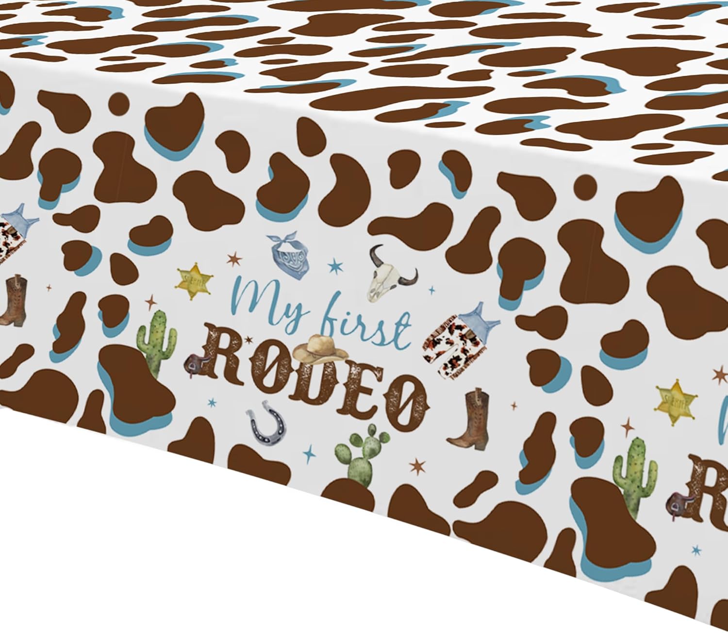 My First Rodeo Birthday Party Tablecloth Set