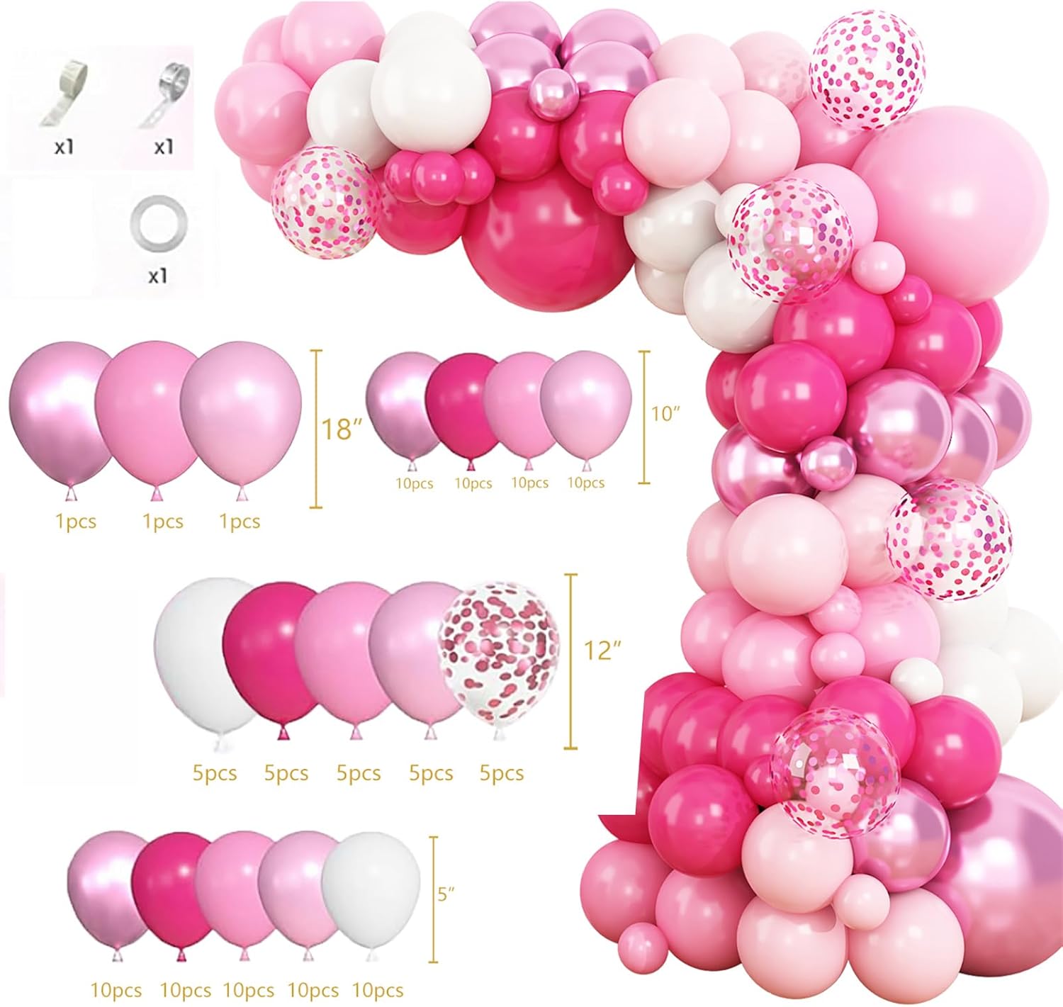 Baby Girl 1st Birthday Decor Bundle