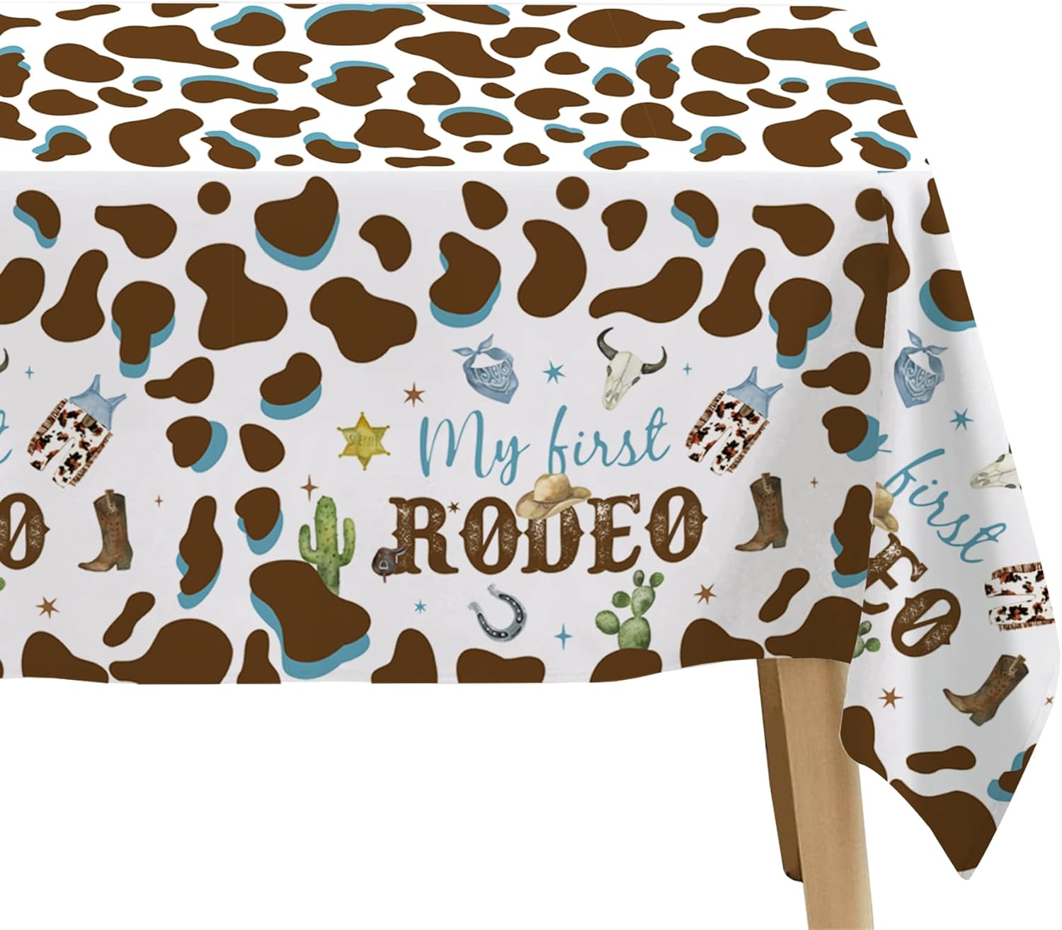 My First Rodeo Birthday Party Tablecloth Set