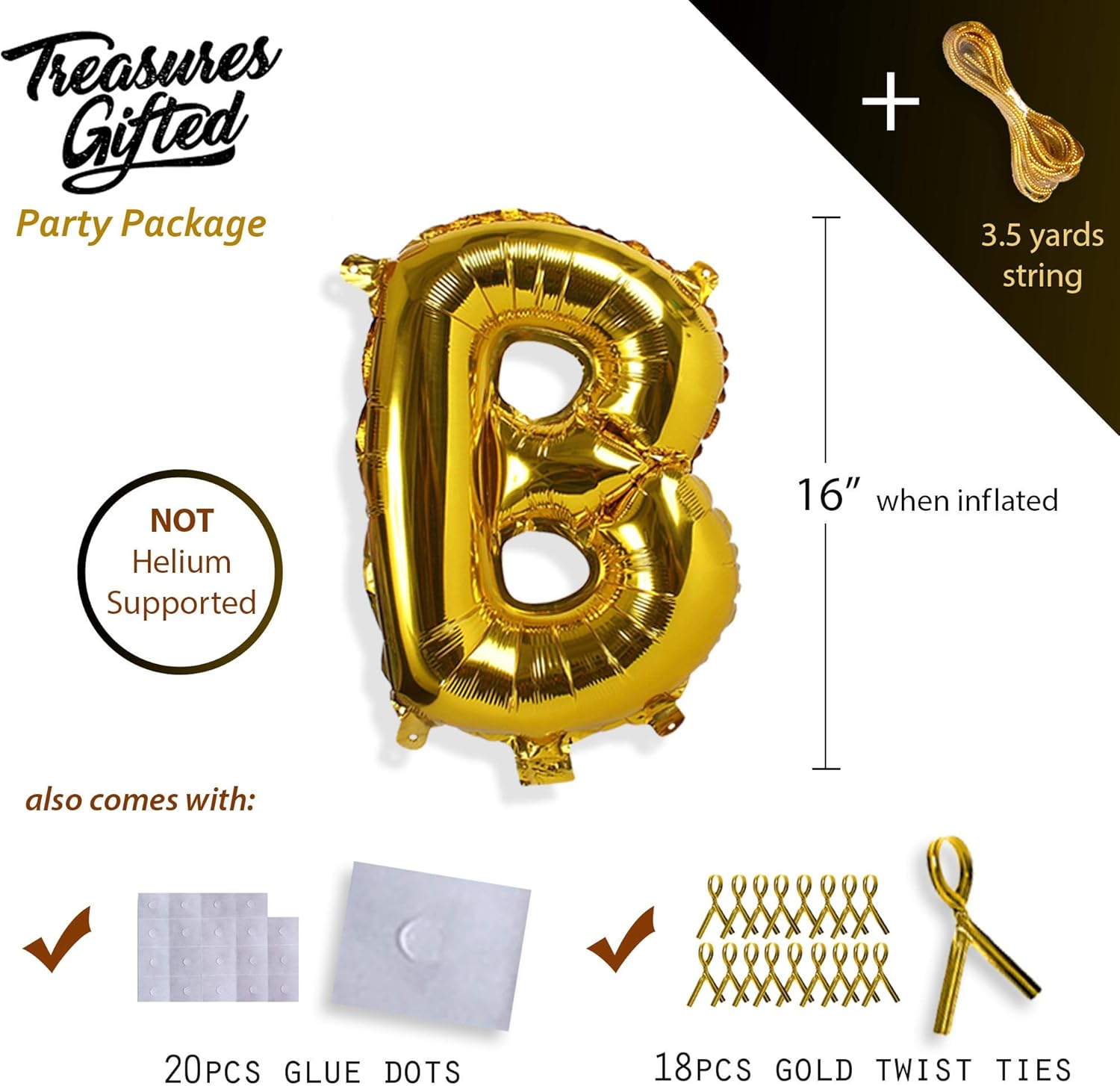 Treasures Gifted Gold Welcome Back Balloons