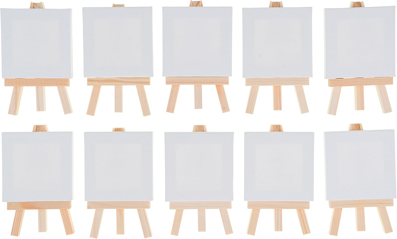 Hello Artist Party Pack Mini Canvases with Easel 20 Pieces