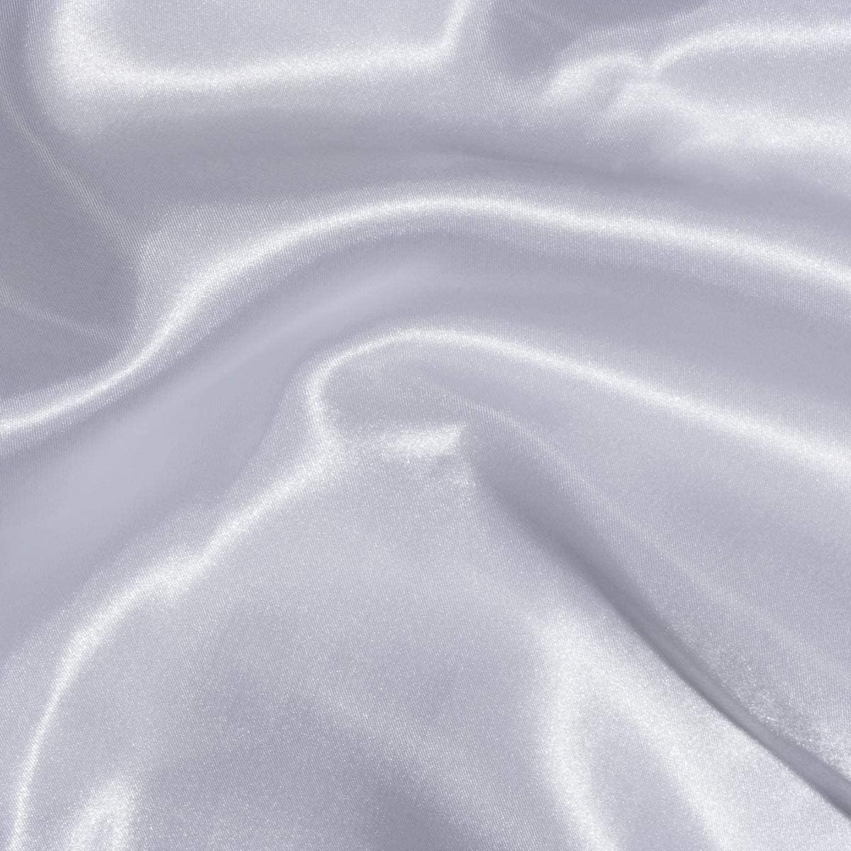 Andersons White Satin Square Table Cover 72 Inches Wedding Tablecloths