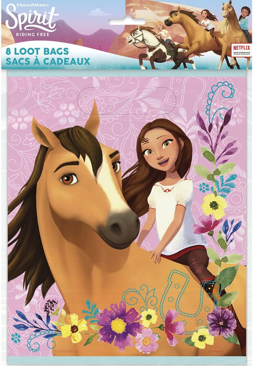 Unique Spirit Riding Free Party Bags 8 Pcs