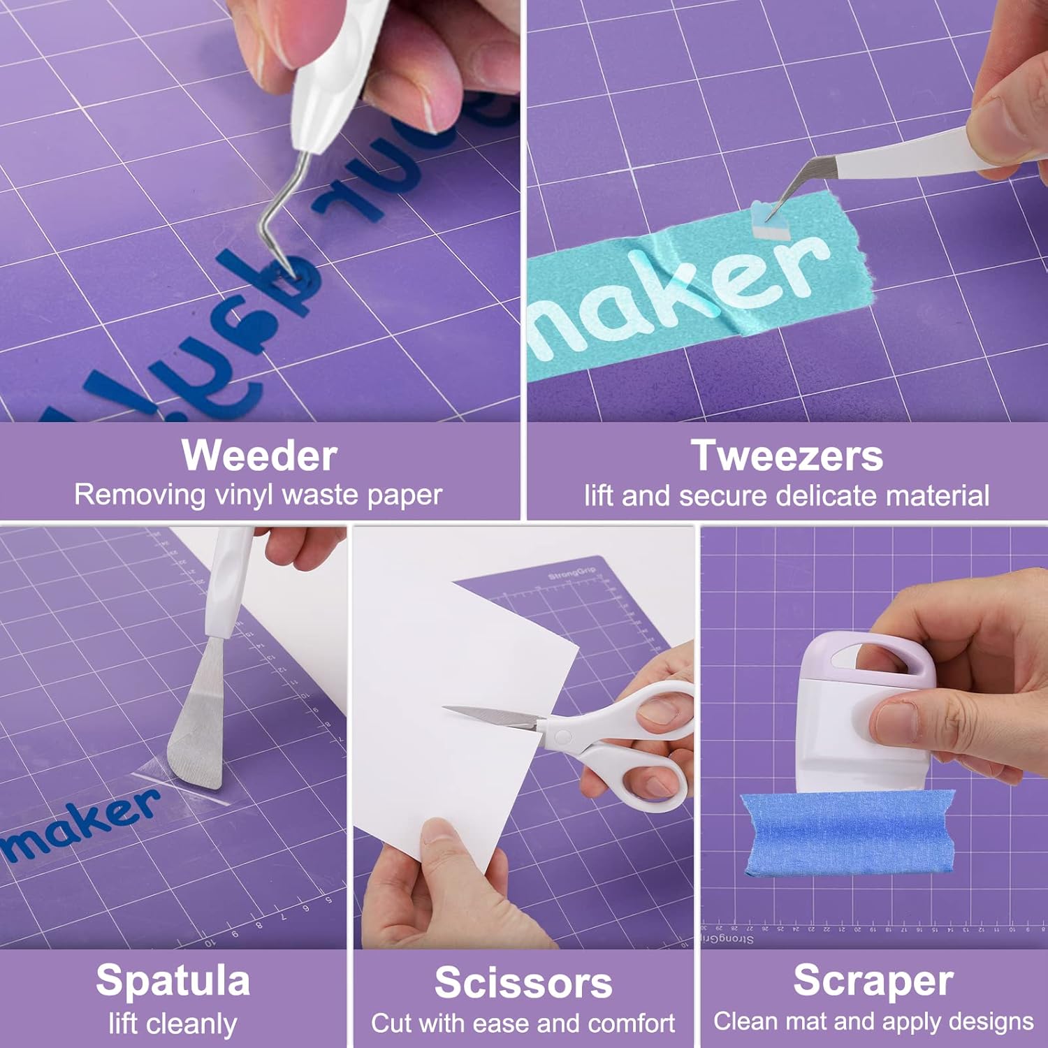 Vcerlorear Cricut Maker 43 Piece Accessory Kit