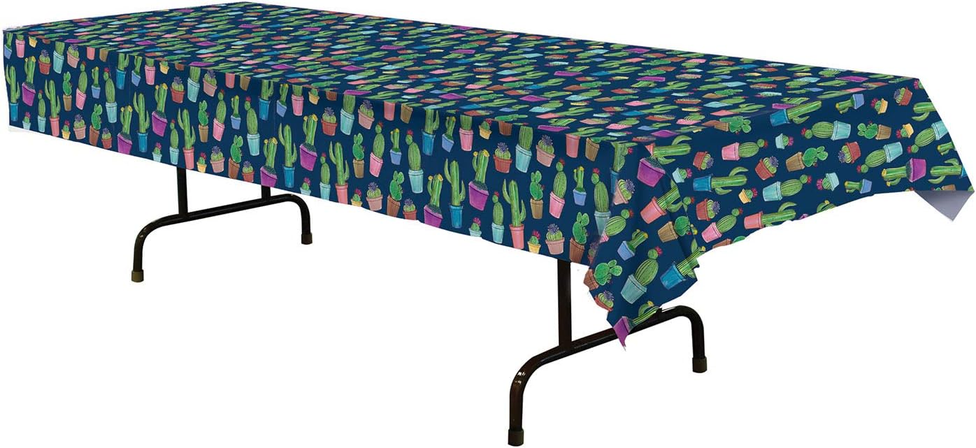Beistle Cactus Tablecover 54x108 Inches