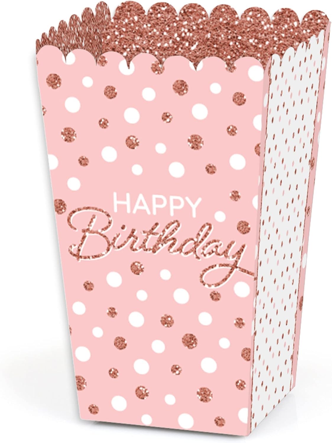 Big Dot of Happiness Birthday Popcorn Boxes Set of 12
