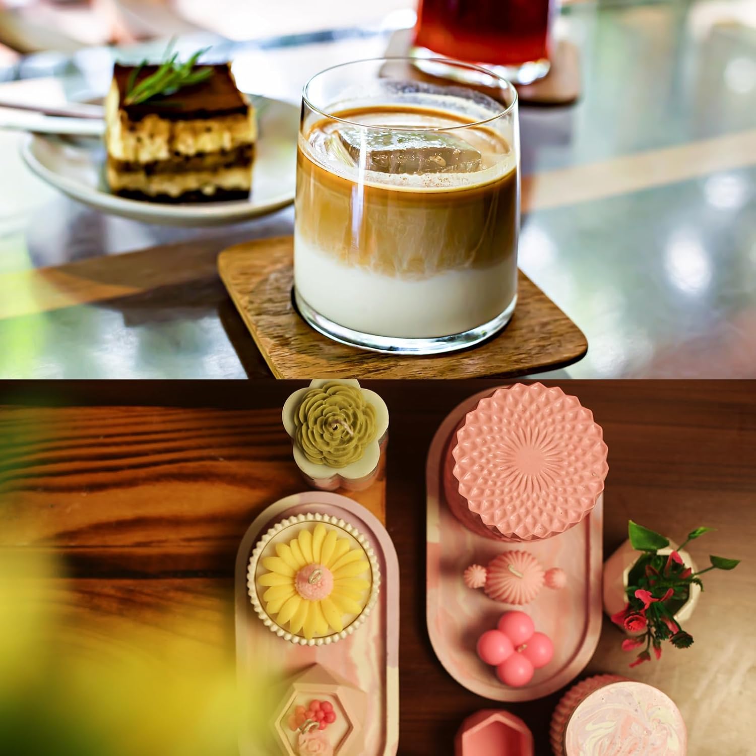 Uxcell 2 Pcs Cloud Medium Coaster Silicone Resin Mould