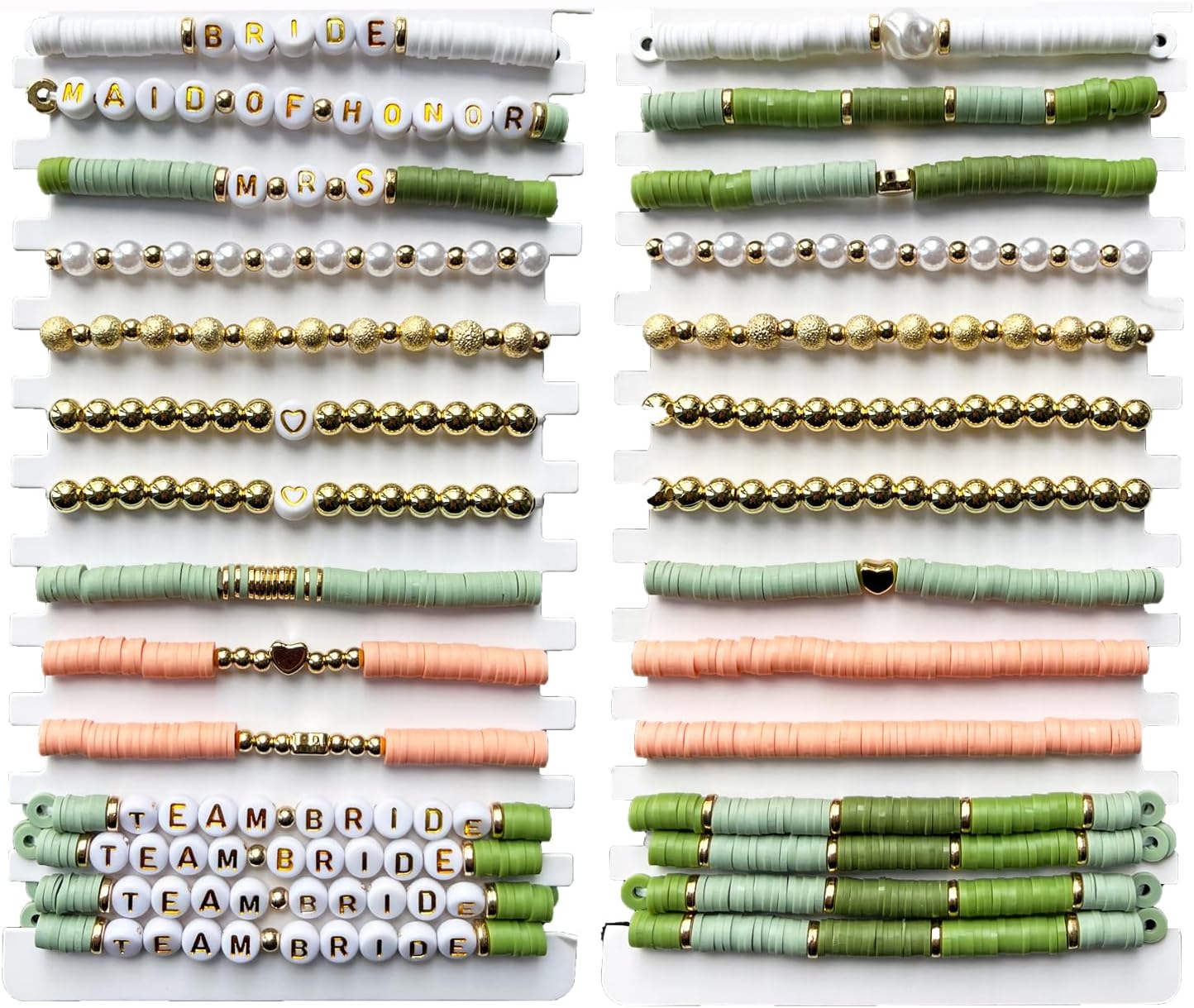 Team Bride Bracelets 14pcs Bridal Shower Favor Bachelorette Accessories