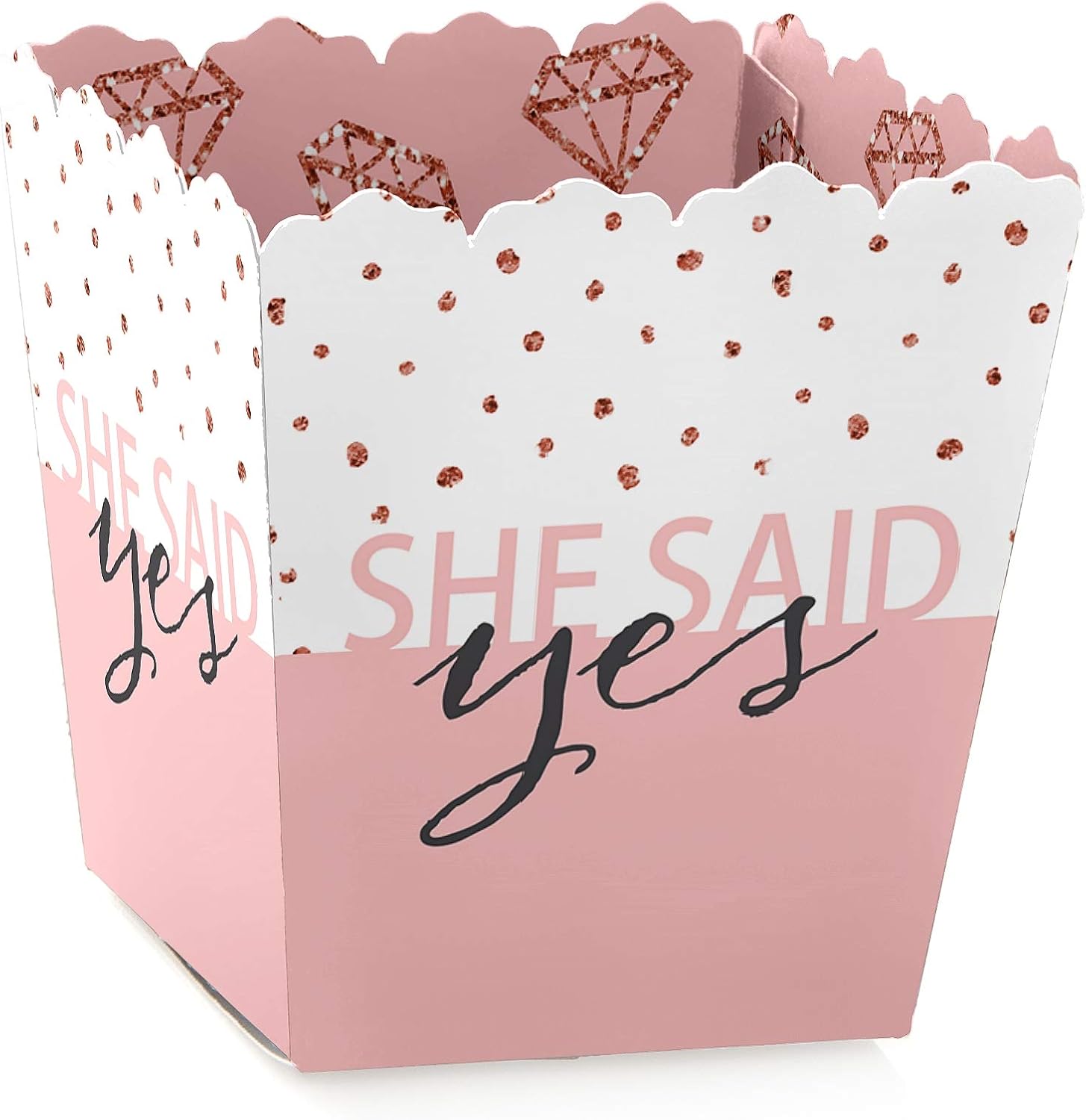Big Dot of Happiness Bride Squad Party Candy Boxes Set of 12