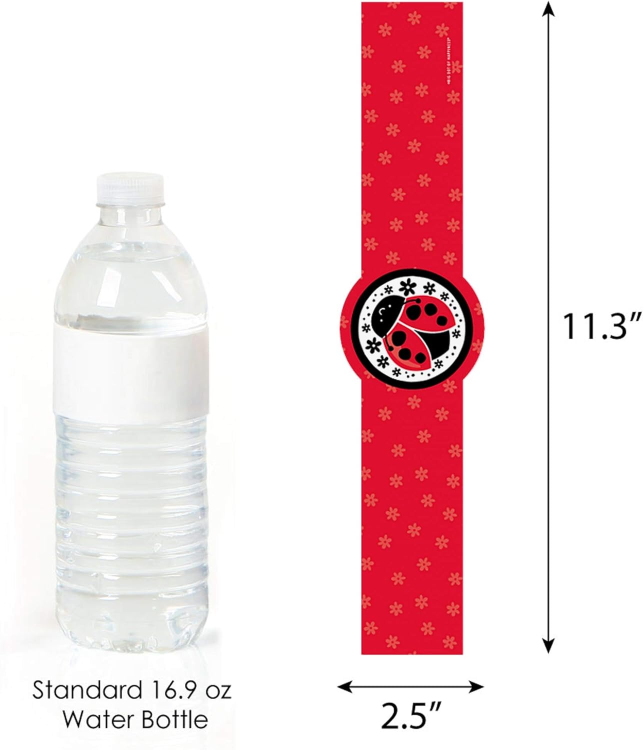 Happy Little Ladybug DIY Party Wrappers Set 15