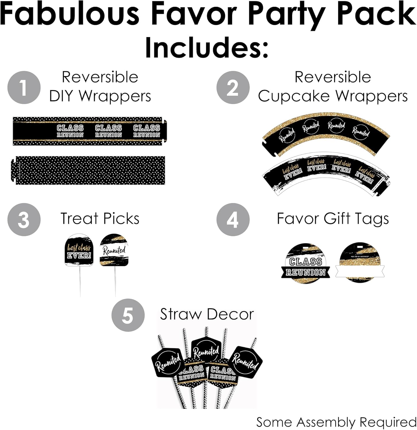 Big Dot of Happiness Reunited Party Kit - 100 Pieces