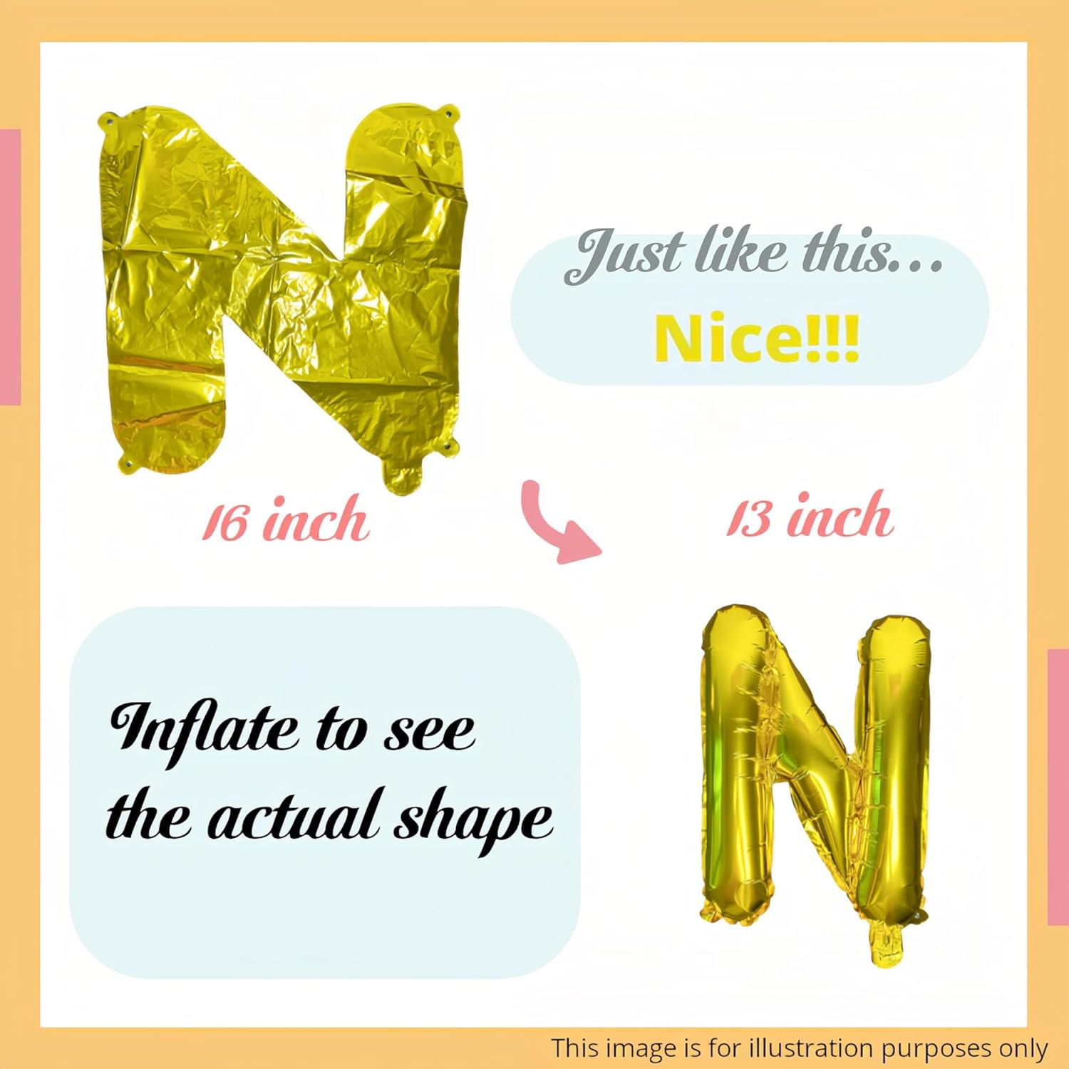 Decorit Rose Gold Engagement Letter Balloons Banner