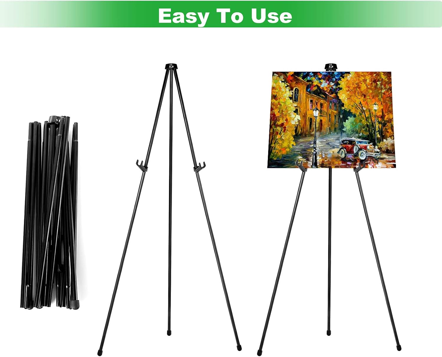 CertBuy 2 Pack 63 Inch Steel Easel Stand