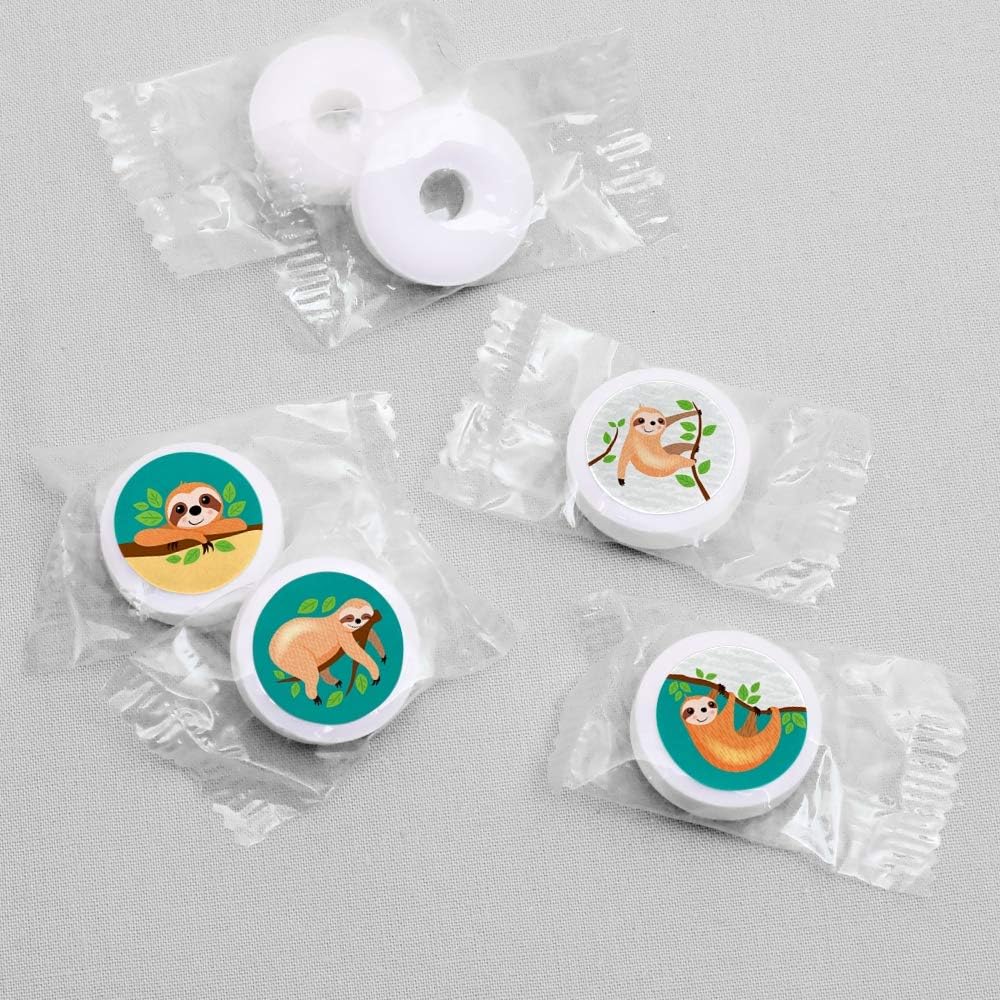 Big Dot of Happiness Sloth Candy Labels - 108 Stickers
