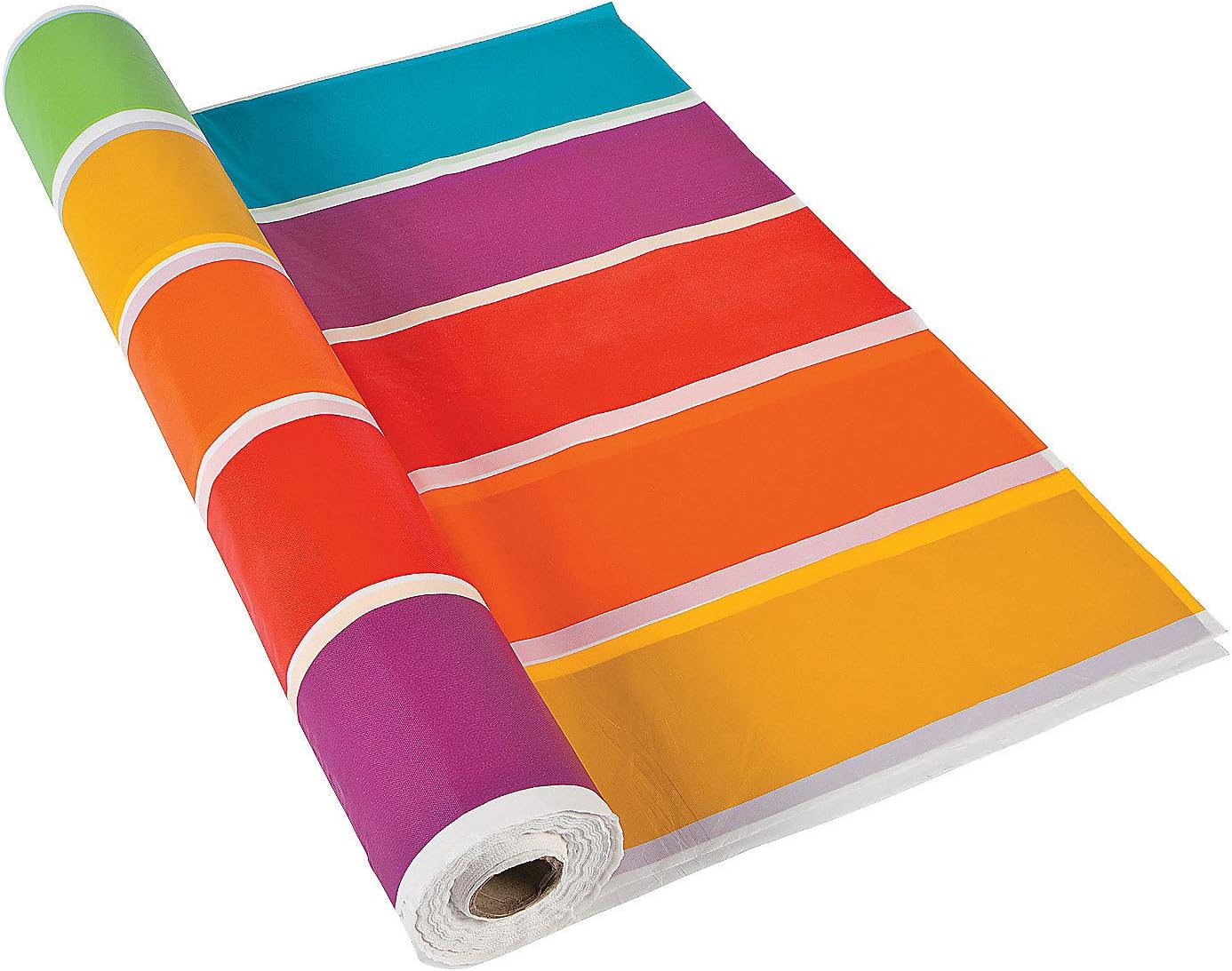 Fun Express Rainbow Tablecloth Roll 100 Feet Long