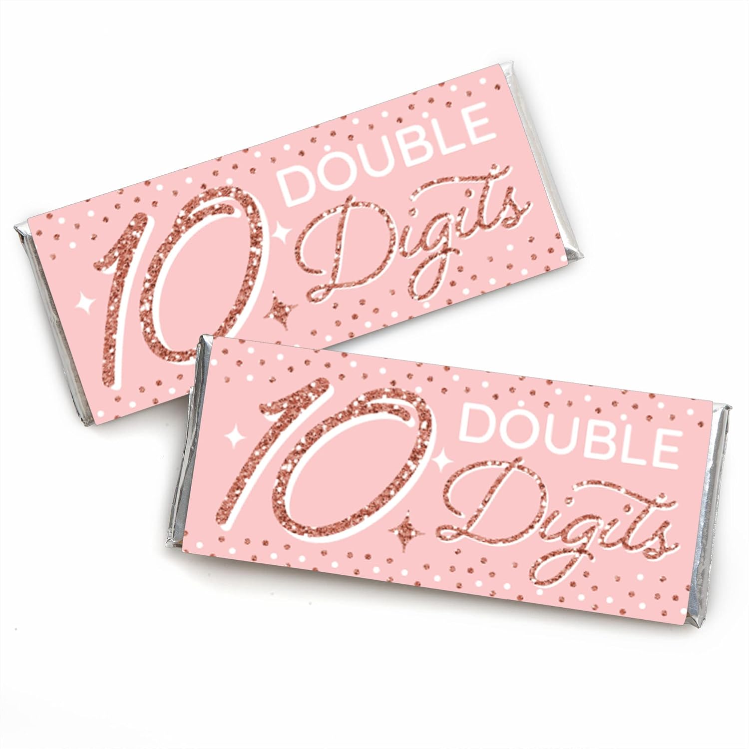 Big Dot of Happiness 10th Birthday Candy Wrapper Set of 24