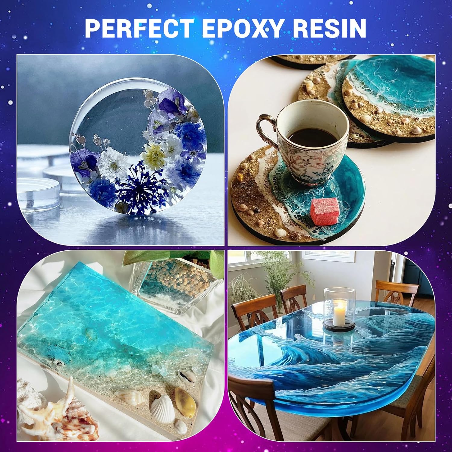 Aicool Epoxy Resin Table Top Kit 1 Gallon