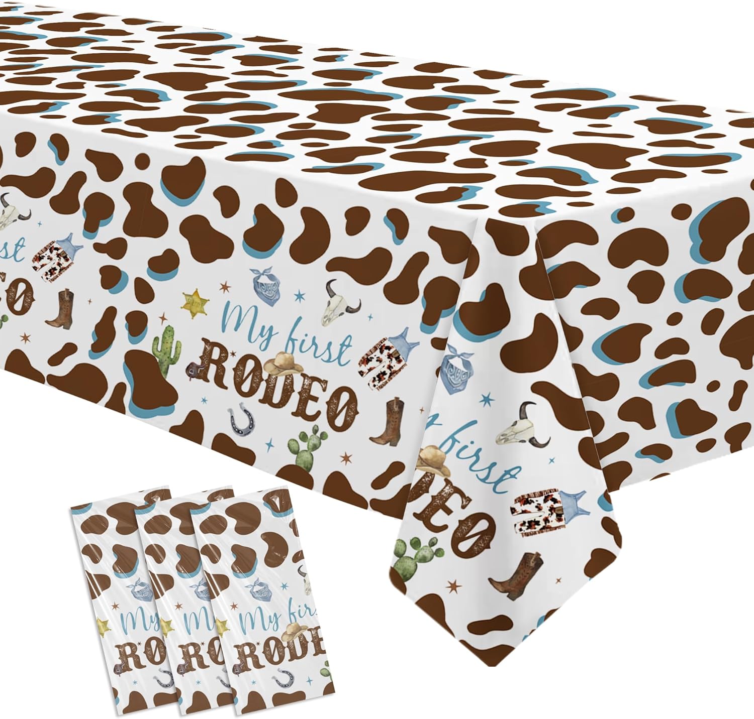 My First Rodeo Birthday Party Tablecloth Set