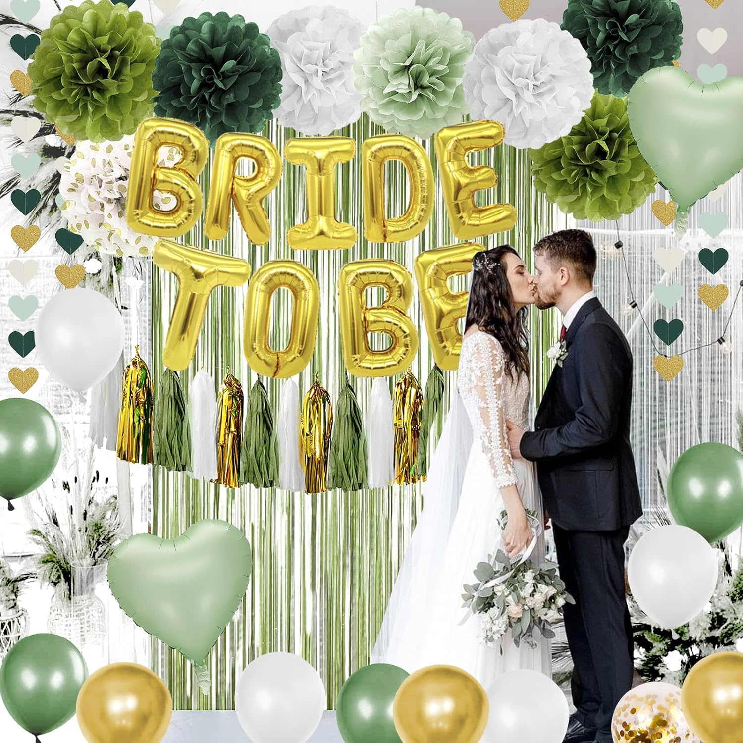 Sage Green Bachelorette Party Decorations