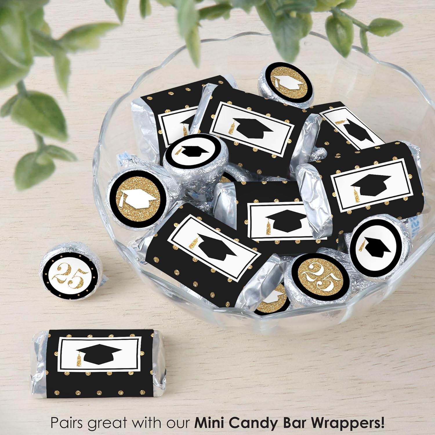 Big Dot of Happiness Gold Tassel Stickers 2025 Graduation Party