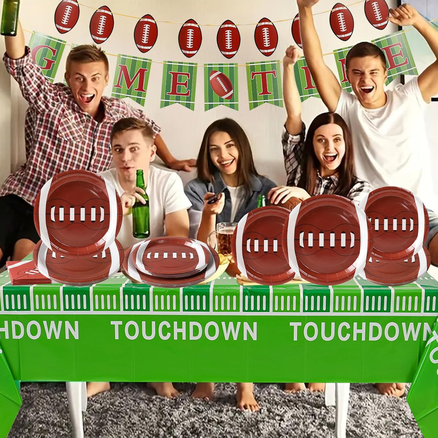 Patimate Football Party Decorations Pack