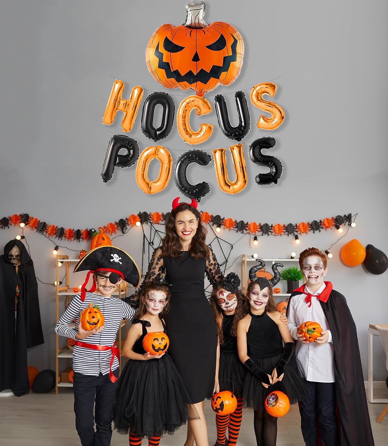HOCUS POCUS Halloween Foil Balloon Decor