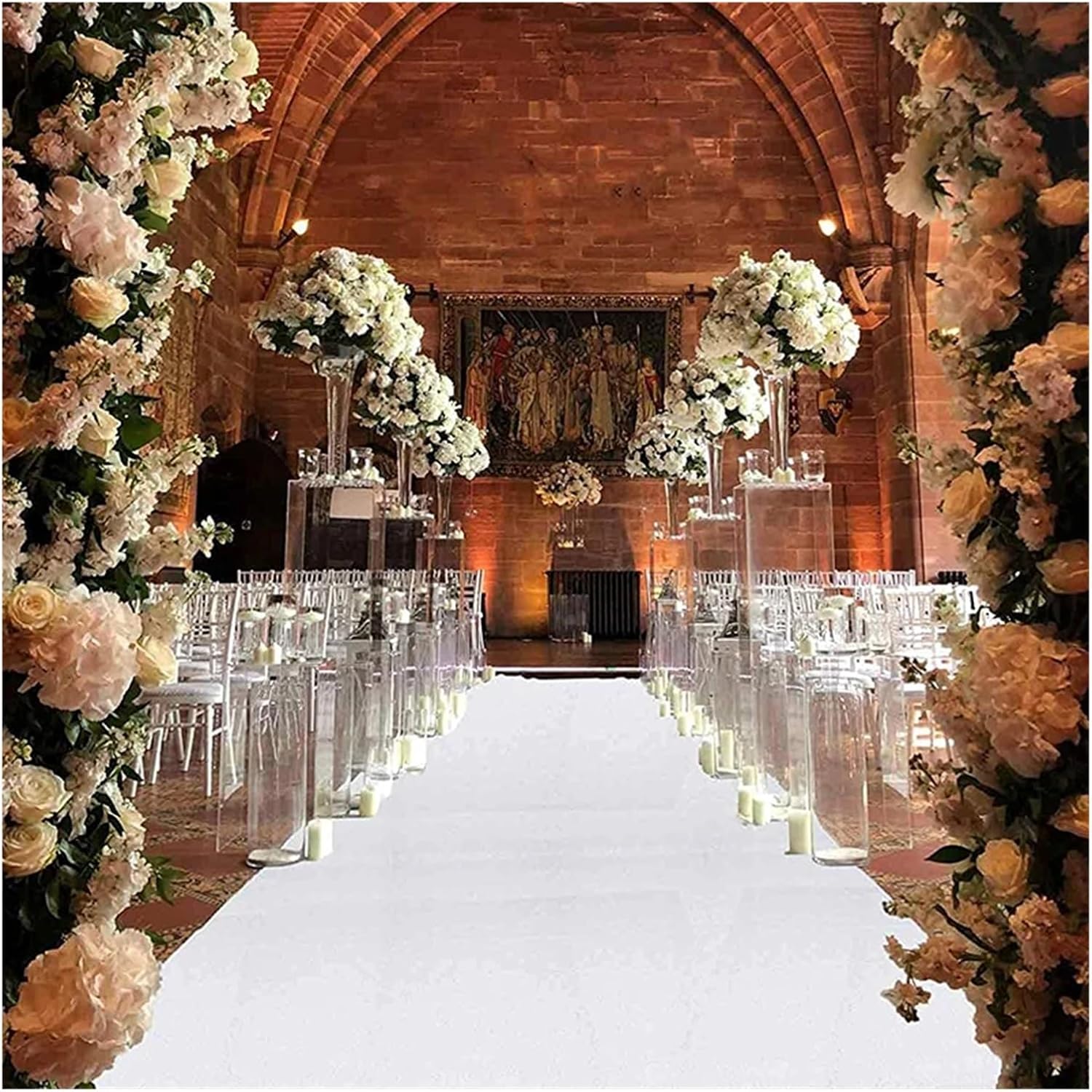 White Anti-Slip Carpet for Wedding and Event