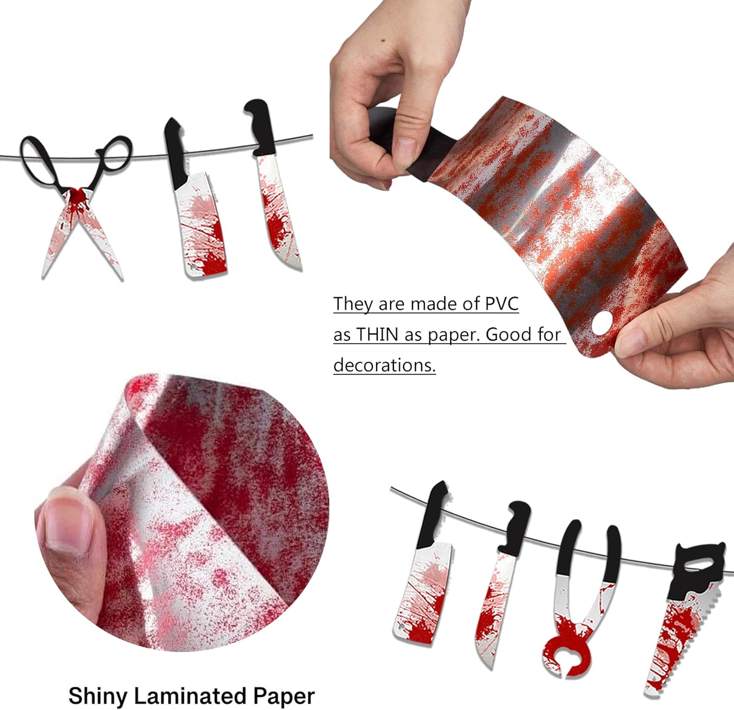 Halloween Party Decorations Set with Scream Banner and Themed Balloons
