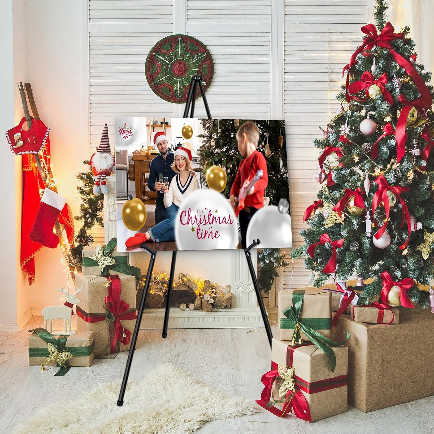 Instant Display Easel Stand - 63 Collapsible Portable Artist Floor Easel