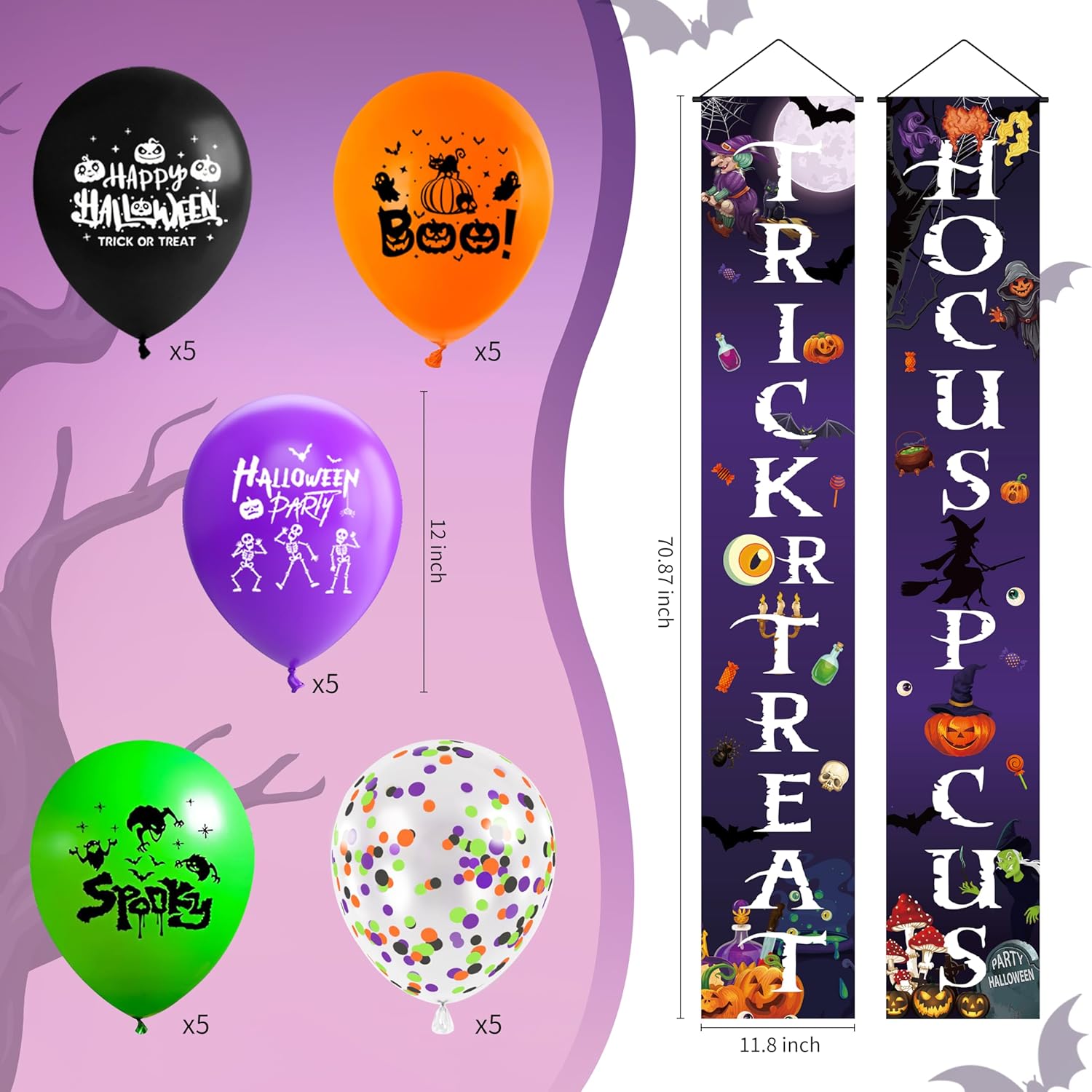 Halloween Party Decorations Set with Witch Themes