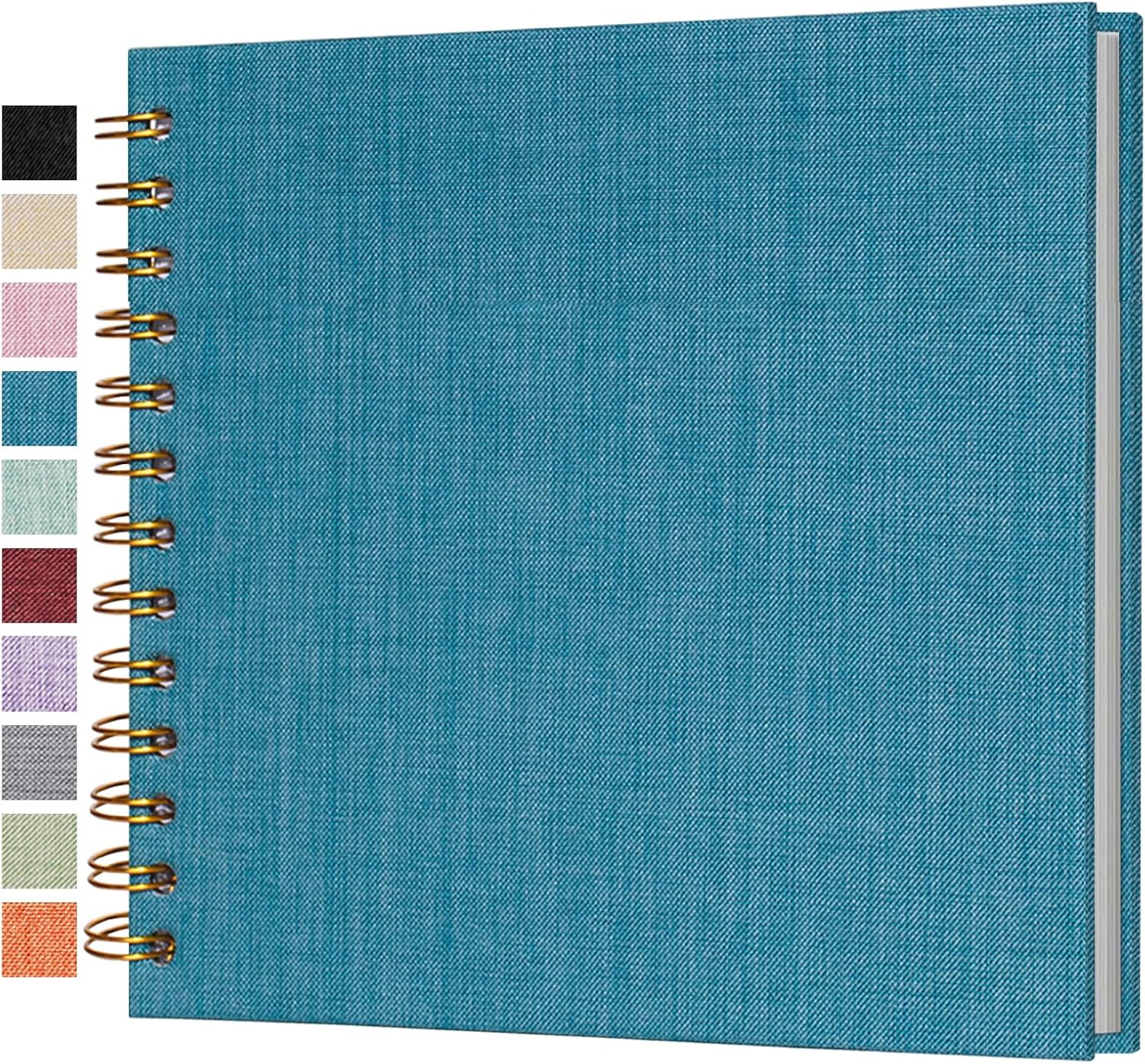 Cherrich 7x7 Inch Small Scrapbook with Linen Cover