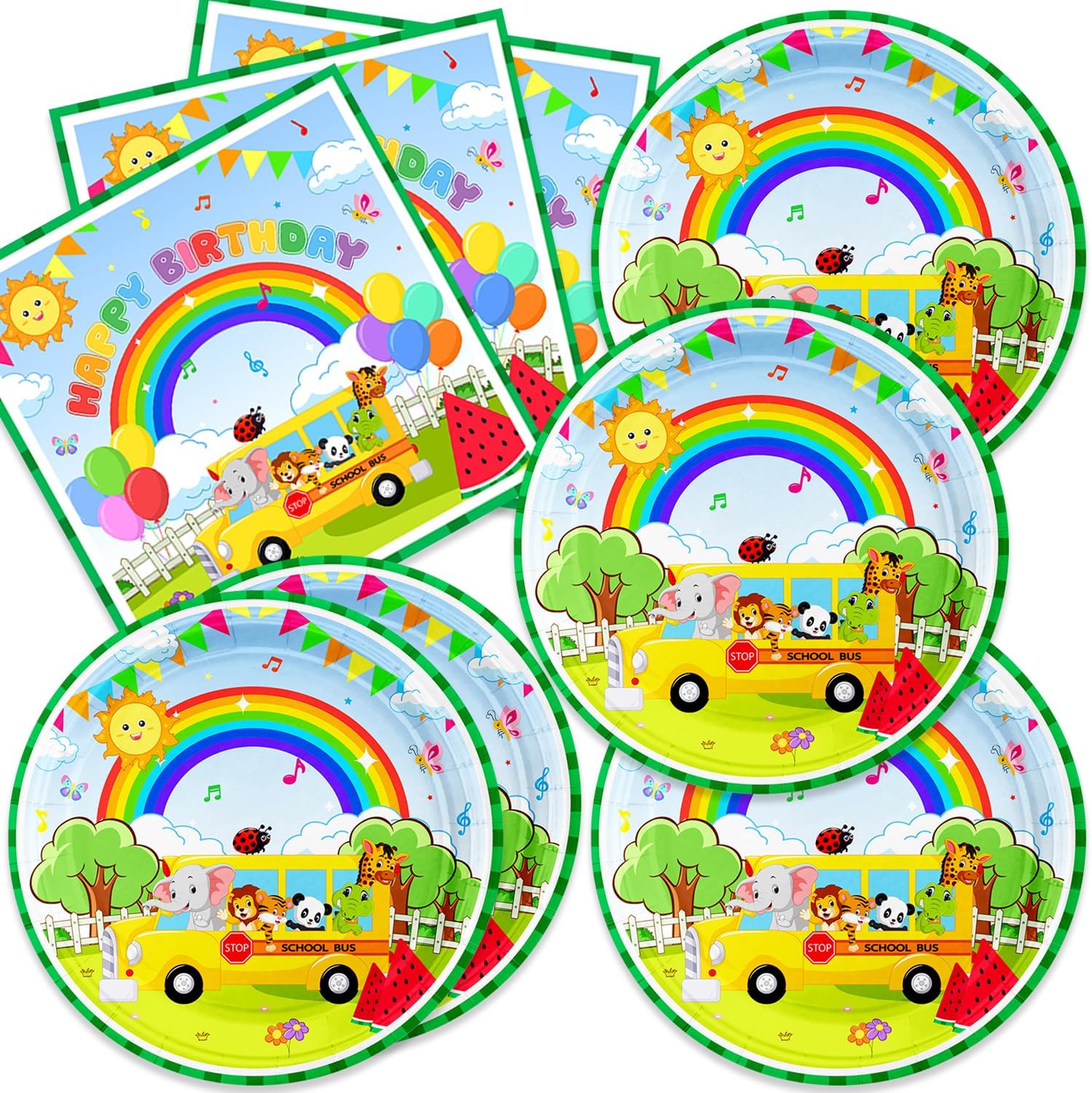 40Pcs Watermelon Party Decorations for Kids