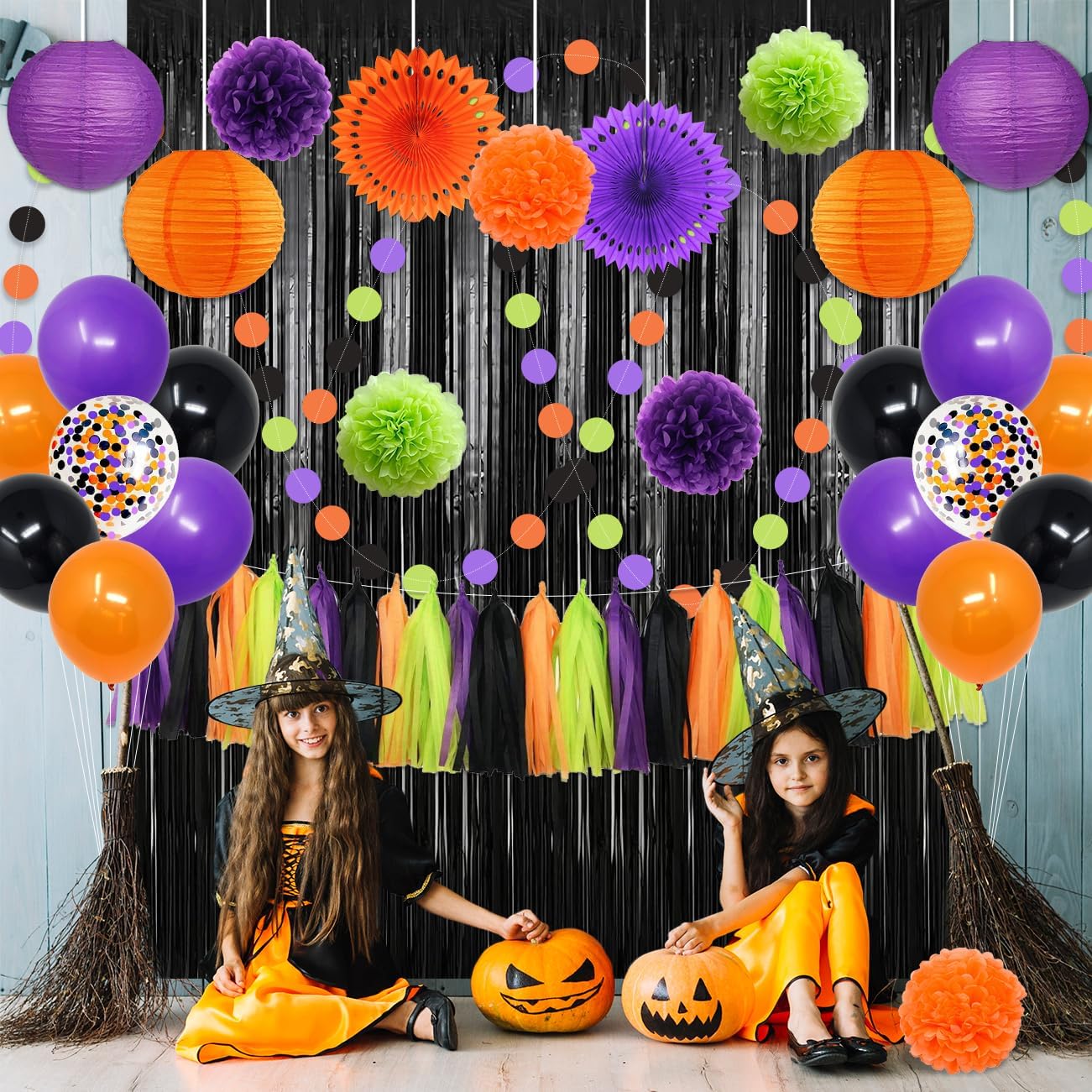 Hocus Pocus Halloween Decorations 51pcs Kit