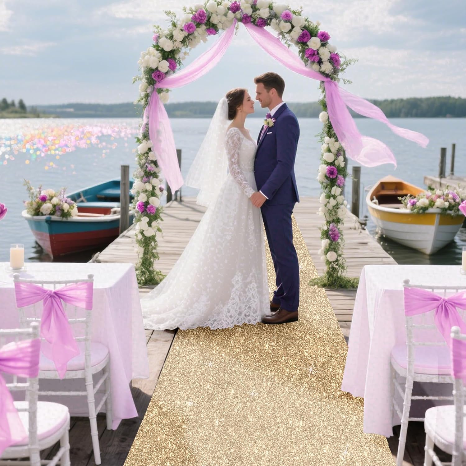 Glitter Carpet Runner for Events - 26FTx15FT