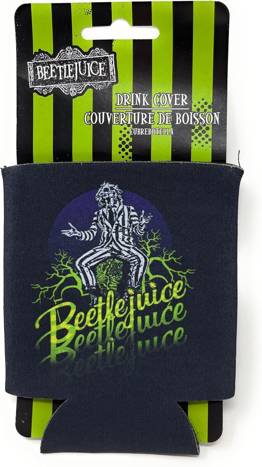 Amscan Beetlejuice Halloween Drink Cover 4x425