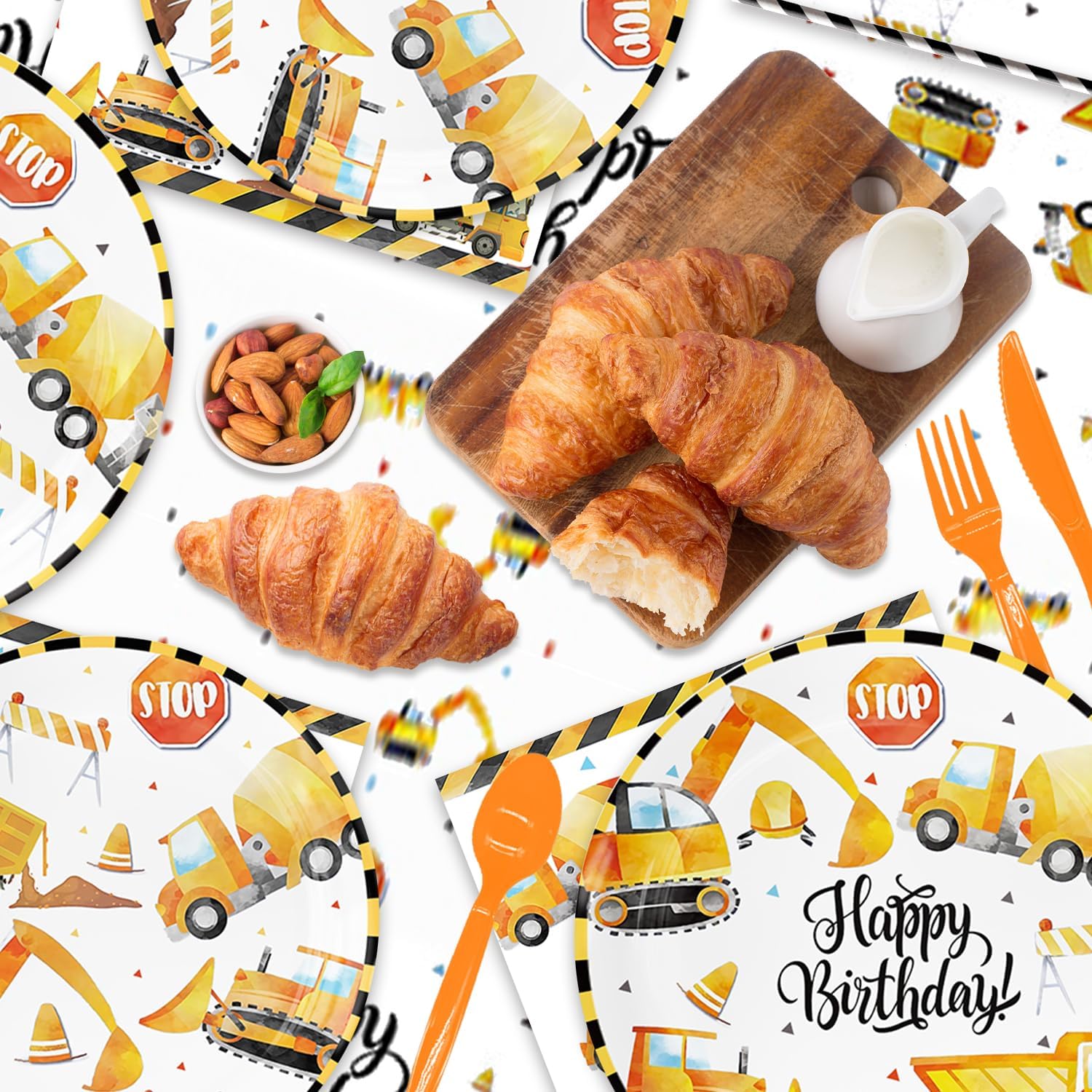 141Pcs Construction Birthday Party Supplies Set