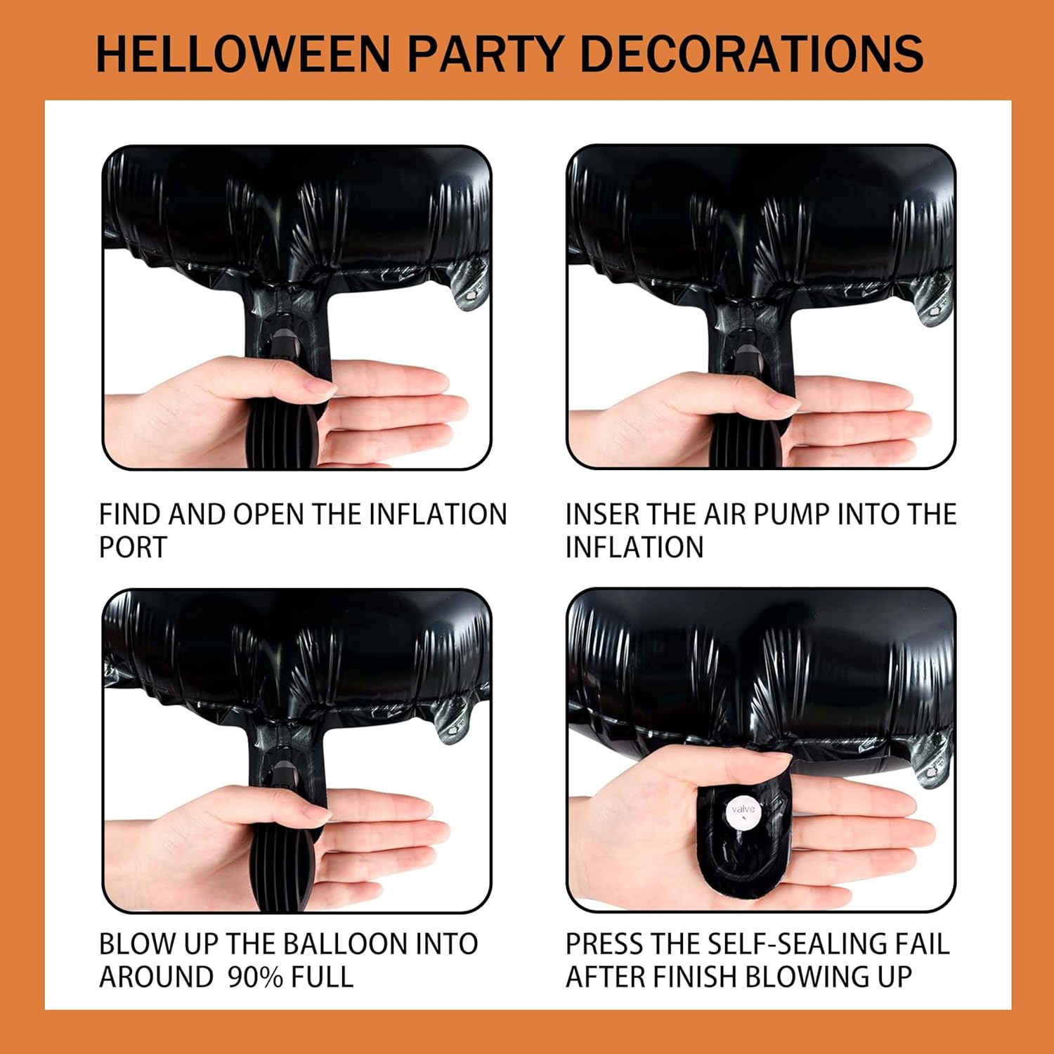 Halloween Party Decorations Set with Backdrop Balloons and Banner