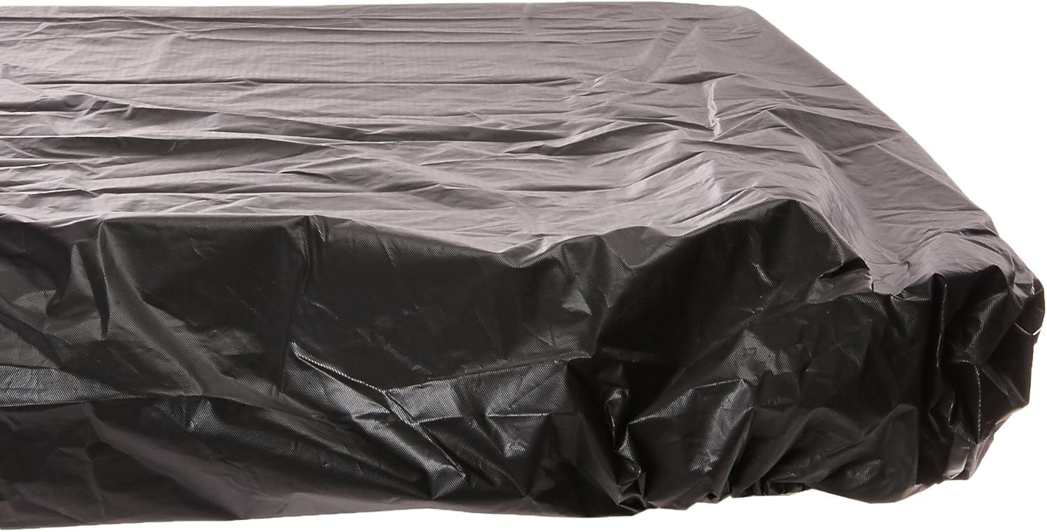Creative Converting 702000 Black Elastic Corners Tablecover 30x96