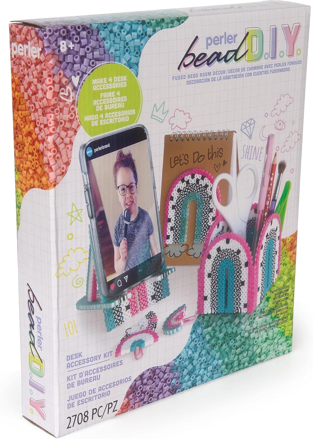 Perler Fuse Bead Craft Kit 2708 Pieces